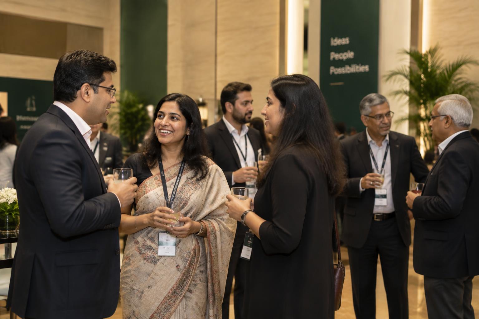 Business leaders connecting at a BMI Growth gathering